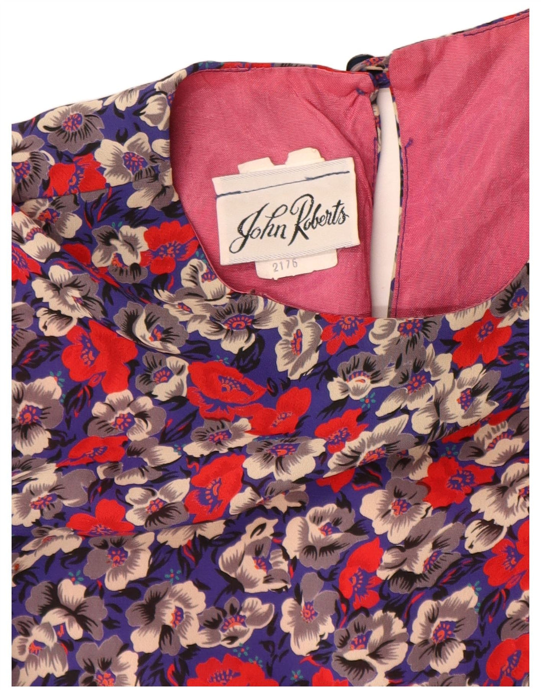 Vintage kvinders 3/4 ærmer skede kjole US 8 Medium Multicolored Floral
