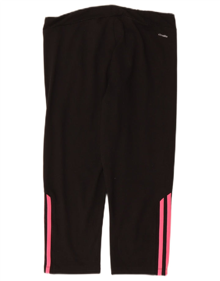 Adidas Dame Climalite Capri Leggings UK 12/14 Medium Black Polyester