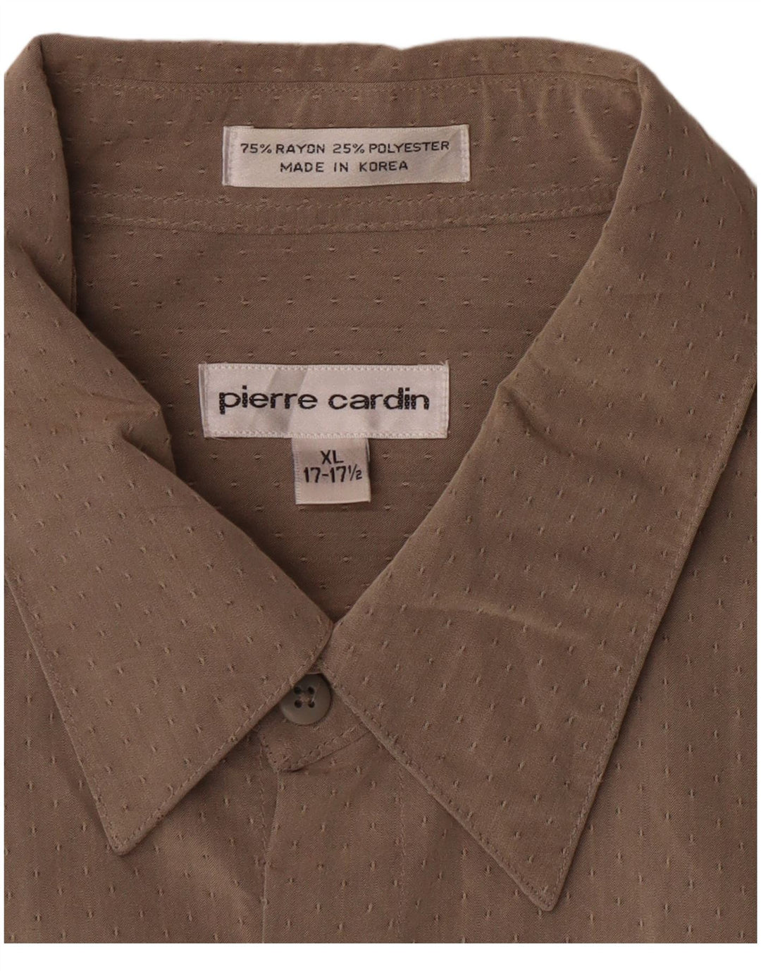 Pierre Cardin herreskjorte str. 17 17 1/2 XL Grå plettet Rayon