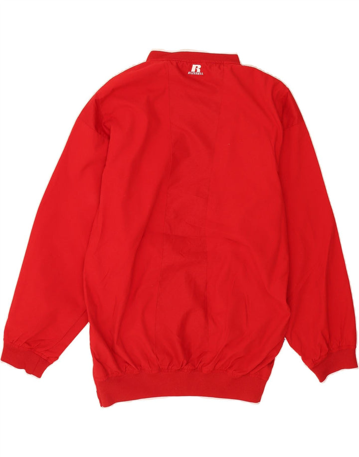 RUSSELL ATHLETIC Mens Pullover Tracksuit Top Small Red Polyester Vintage Russell Athletic and Second-Hand Russell Athletic from Messina Hembry 