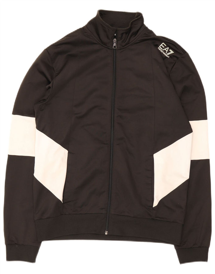 Emporio Armani Herre træningsdragt Top jakke Lille sort Colourblock Polyester