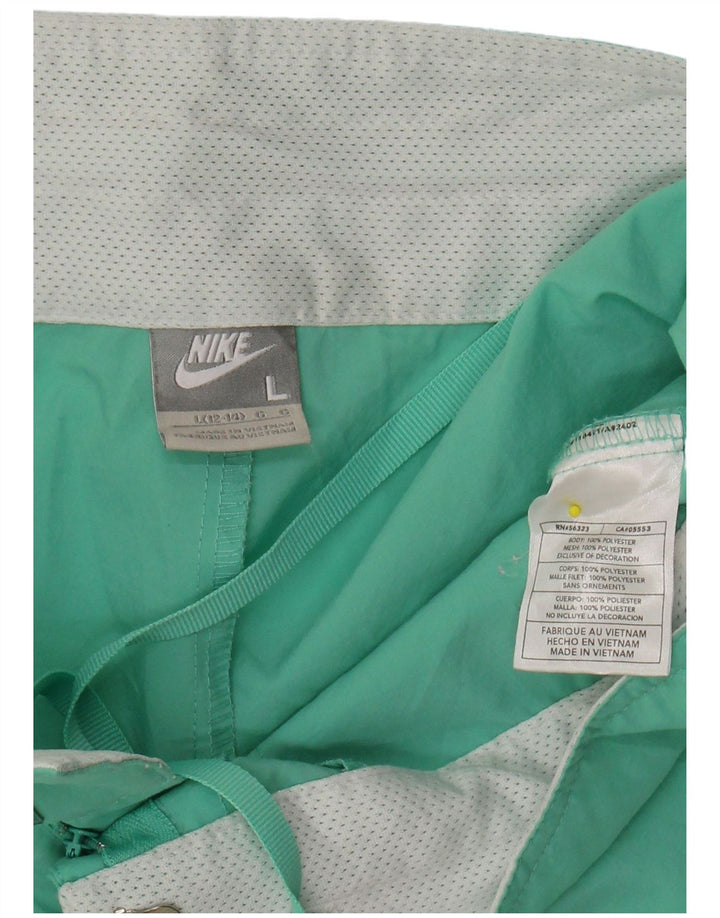 NIKE Bermuda-shorts til kvinder US 12/14 Large W34 turkis polyester