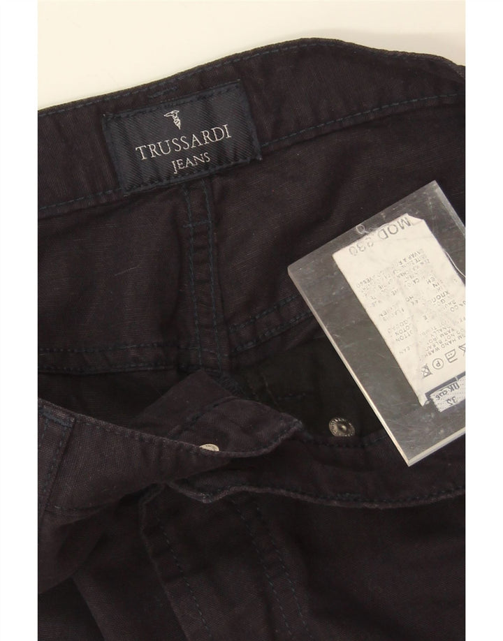TRUSSARDI Mens Straight Jeans W30 L32 Black Cotton Vintage Trussardi and Second-Hand Trussardi from Messina Hembry 