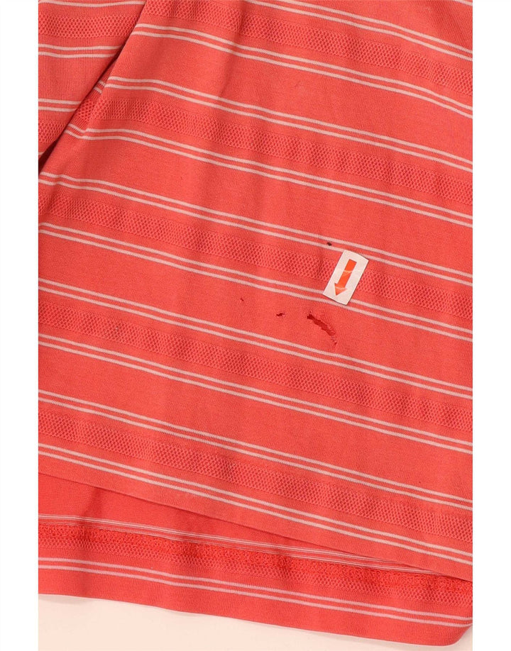 Nike Polo skjorte til mænd UK 42/44 Stor, rød stribet
