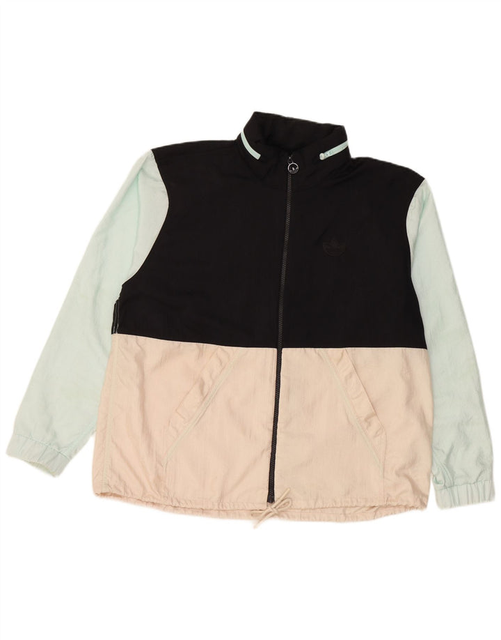 ADIDAS træningsdragt topjakke til kvinder UK 12 Medium Flerfarvet Colourblock