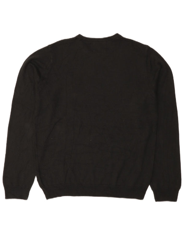 Marks & Spencer Herre sweater med rund hals, medium sort akryl