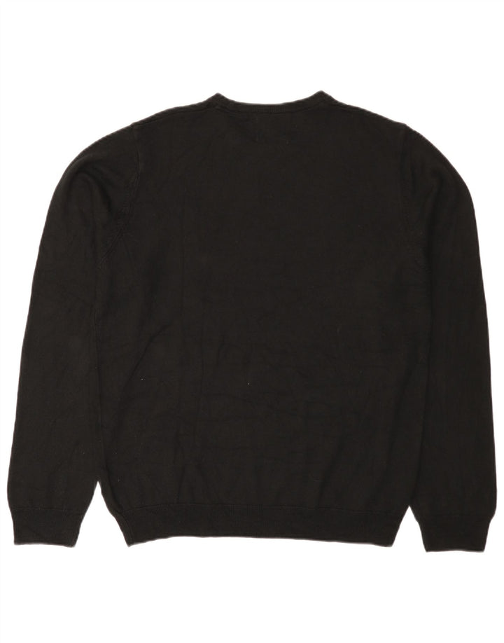 Marks & Spencer Herre sweater med rund hals, medium sort akryl