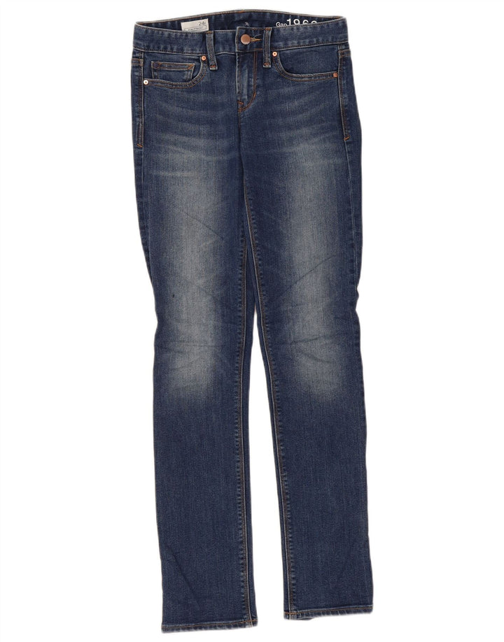 Gap lige damejeans W24 L31 blå bomuld