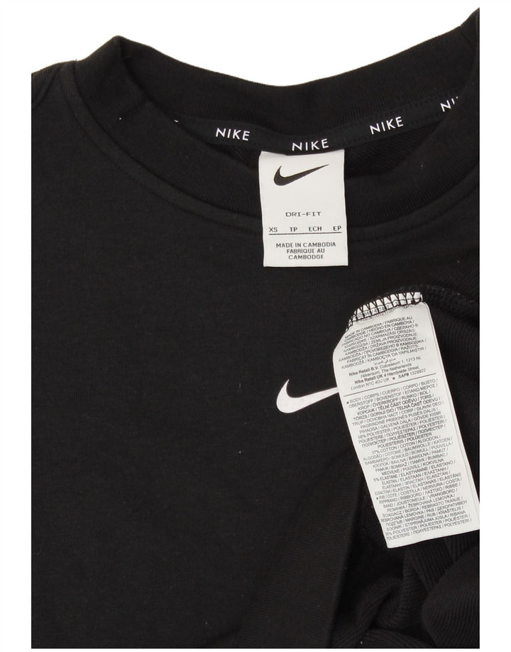 NIKE Sweatshirt Jumper UK 6 XS sort polyester