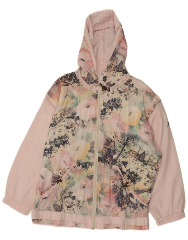 AUSTRALIAN L'ALPINA Dame Oversized grafisk regnjakke IT 48 XL Pink