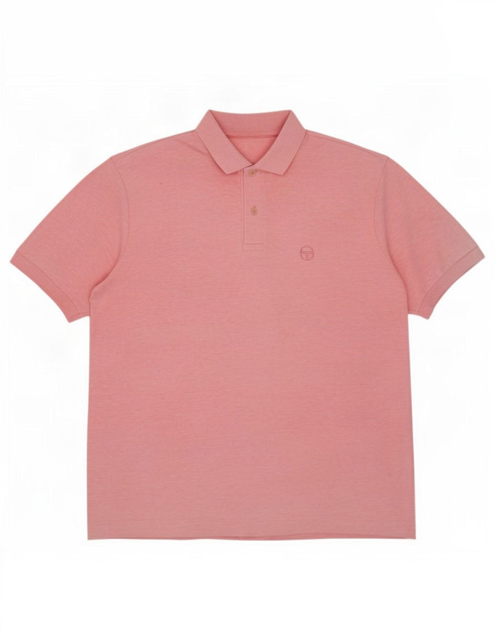 Sergio Tacchini Herre poloshirt Stor Pink Bomuld