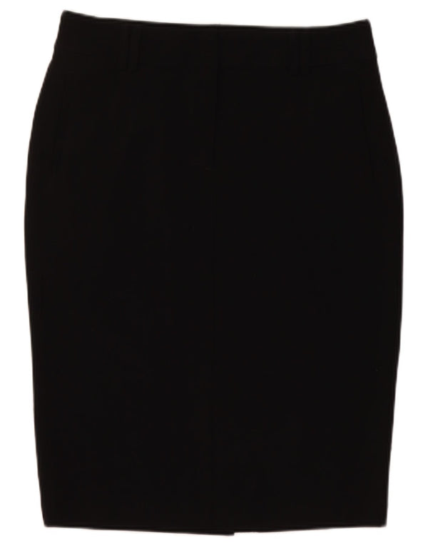 Marks & Spencer Pencil Nederdel til kvinder UK 12 Medium W30 Sort Polyester