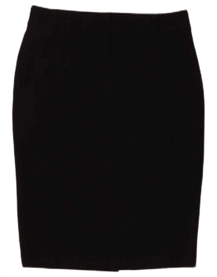 Marks & Spencer Pencil Nederdel til kvinder UK 12 Medium W30 Sort Polyester