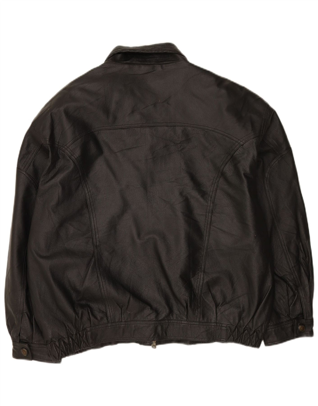 Vintage herre læderjakke UK 42 XL sort læder
