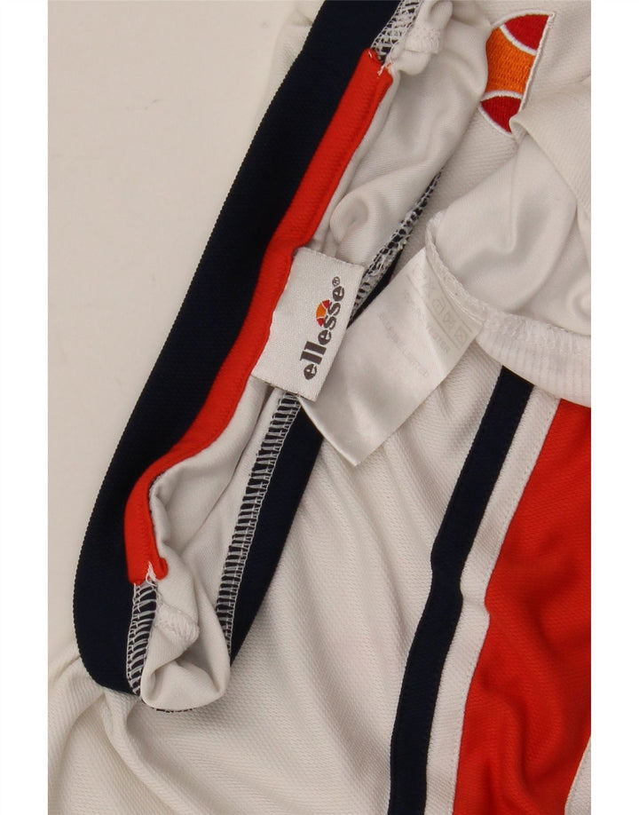 Ellesse Herre T-Shirt Top Medium White Colourblock Polyester