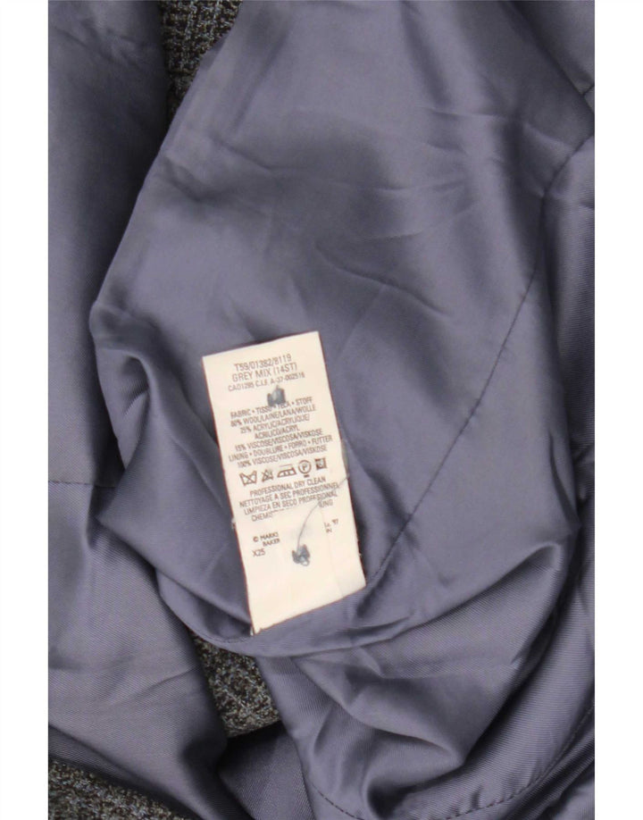 Marks & Spencer Dame Standard Fit Blazer Jacket UK 14 Medium Grey