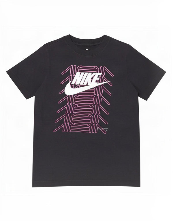 Nike Boys Grafisk T-Shirt Top 12-13 år Stor Sort