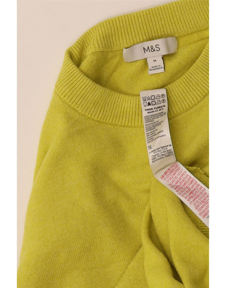 Marks & Spencer Dame sweater med rund hals DK 14 Medium Gul