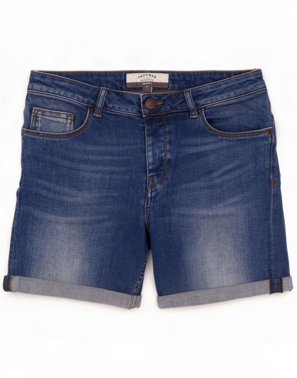Fat Face Dame Denim Shorts UK 8 Small W28 Blue Cotton
