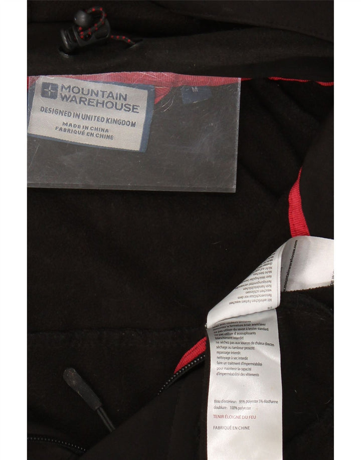 MOUNTAIN WAREHOUSE Herre Windbreaker Jacket UK 38 Medium Sort Polyester