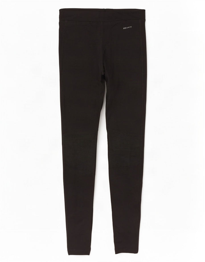 Nike Dame Dri Fit Leggings UK 4 XS Sort Polyester