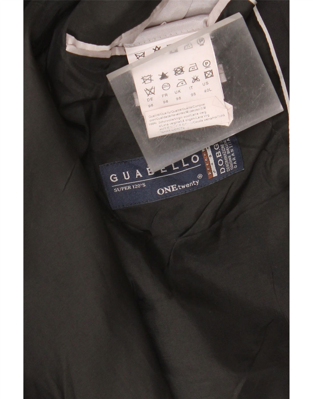 Vintage dame 2-knaps blazerjakke US 40 Large Black Virgin Wool