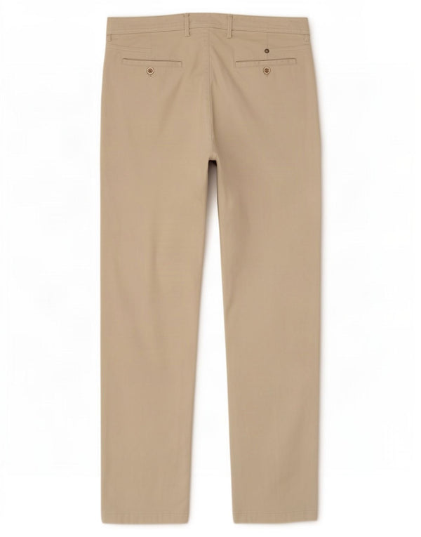 Massimo Dutti Herre Slim Fit Chinobukser EU 42 Large W32 L29 Beige