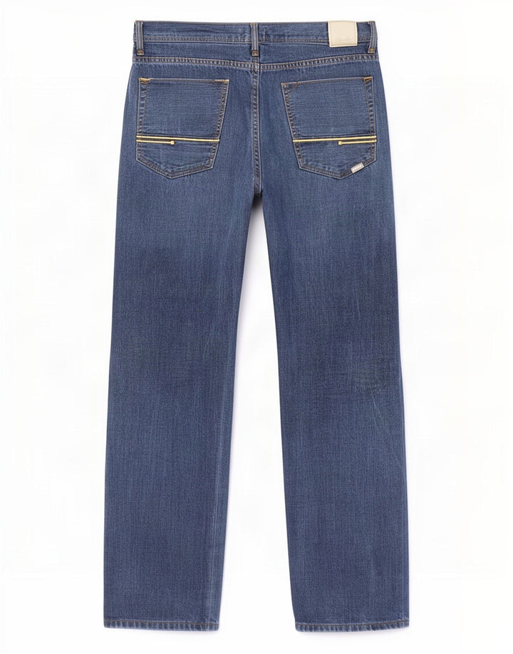 Bænk lige herre jeans W38 L32 blå bomuld