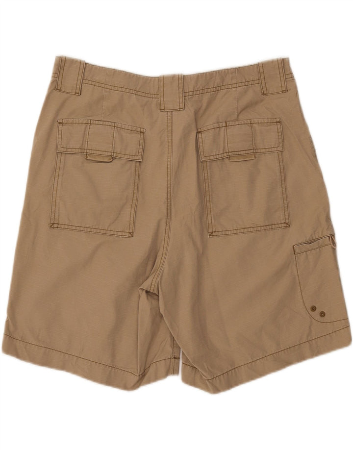 EDDIE BAUER Herre Cargo Shorts W35 Large Beige Bomuld