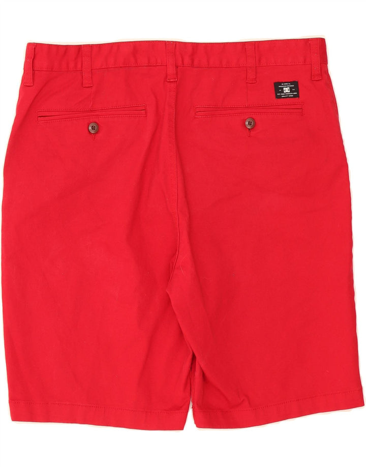 DC Mens Chino Shorts W36 Large Red Cotton Vintage DC and Second-Hand DC from Messina Hembry 