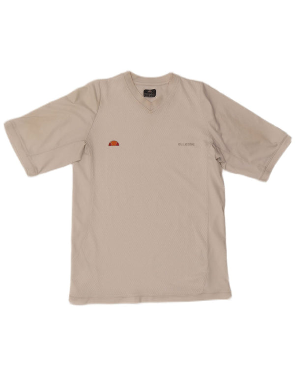 Ellesse Mens T-Shirt Top Medium White Polyester