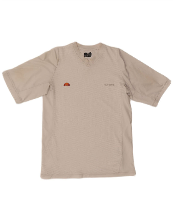 Ellesse Herre T-Shirt Top Medium Hvid Polyester