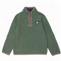 Fat Face Herre Grafisk Zip Neck Sweatshirt Jumper Medium Grøn Bomuld
