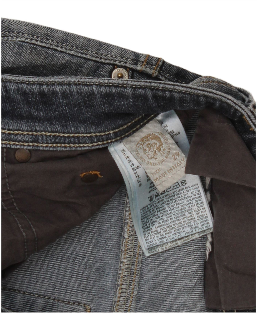 Diesel Herre Slim Jeans W29 L28 Blå Bomuld