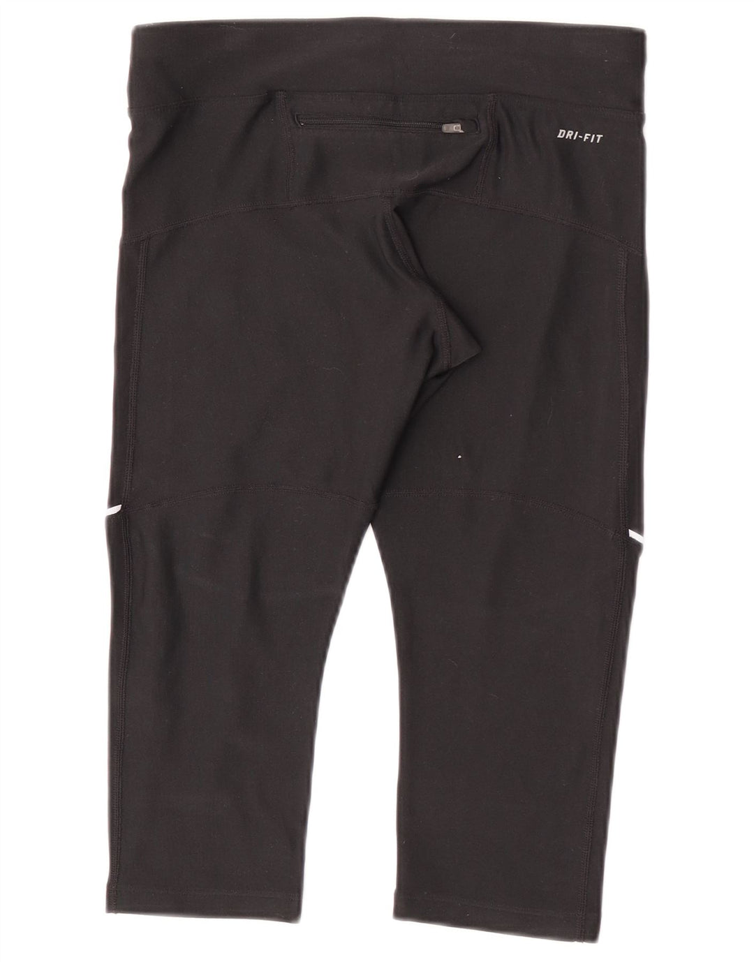 Nike Dame Capri Leggings UK 8 Small Black Polyester