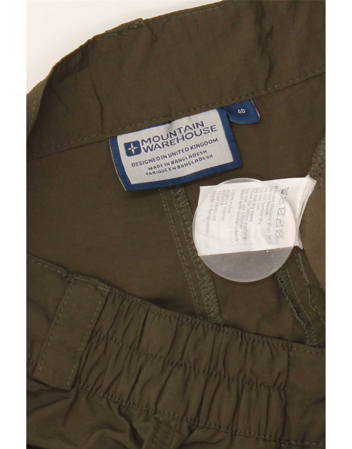 Mountain Warehouse Herre Straight Cargo Bukser W40 L32 Khaki Nylon