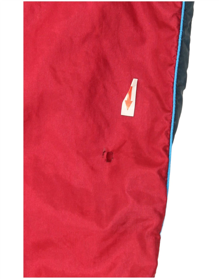 Vintage træningsdragt bukser til mænd Joggers Large Red Colourblock