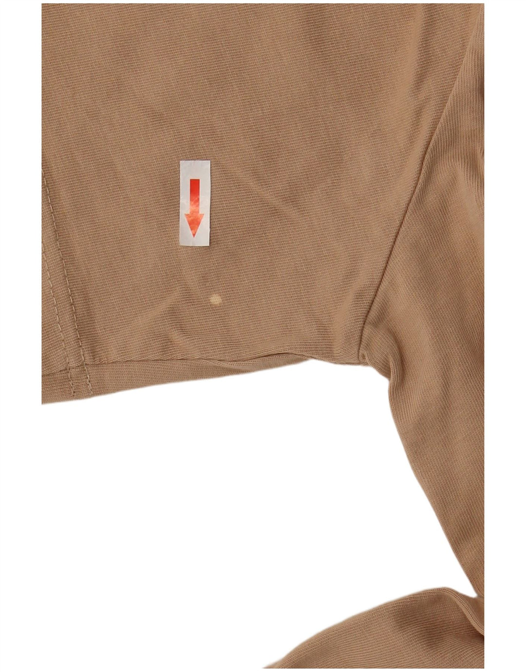 Nike Dame Crop T-Shirt Top UK 14 Medium Beige Bomuld