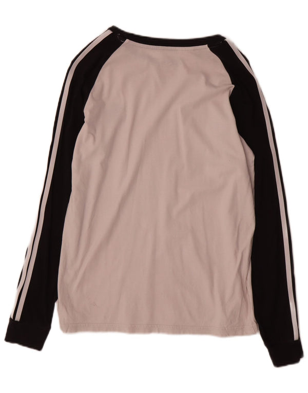 Adidas Girl Top Langærmet 13-14 år Hvid Colourblock Bomuld