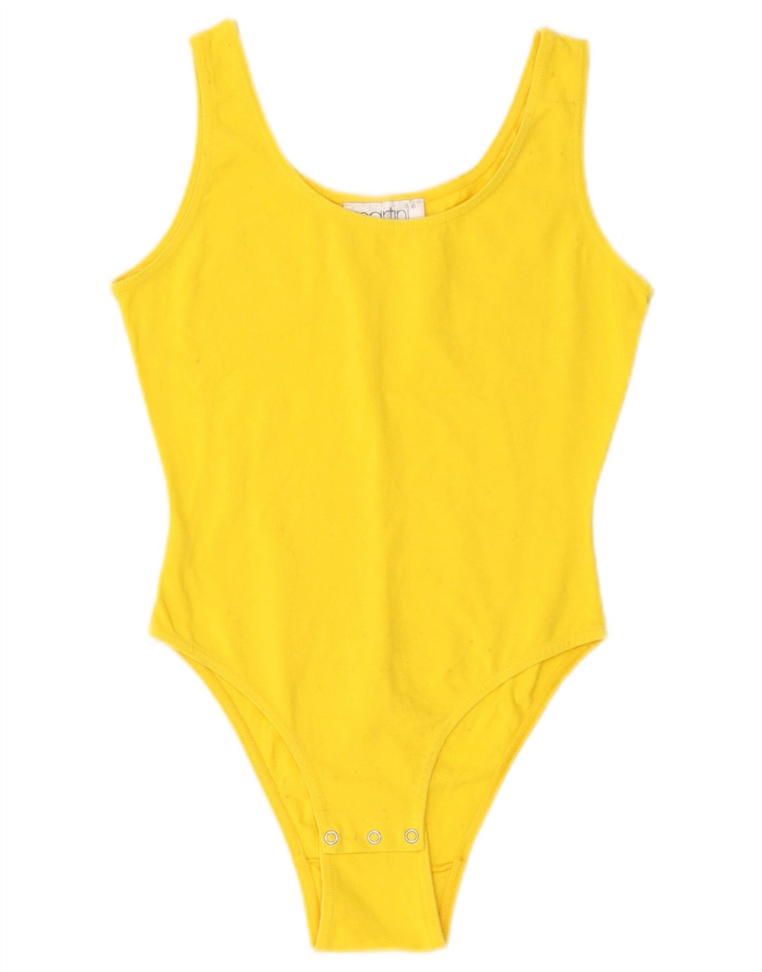Vintage Dame Bodysuit UK 6 XS Gul
