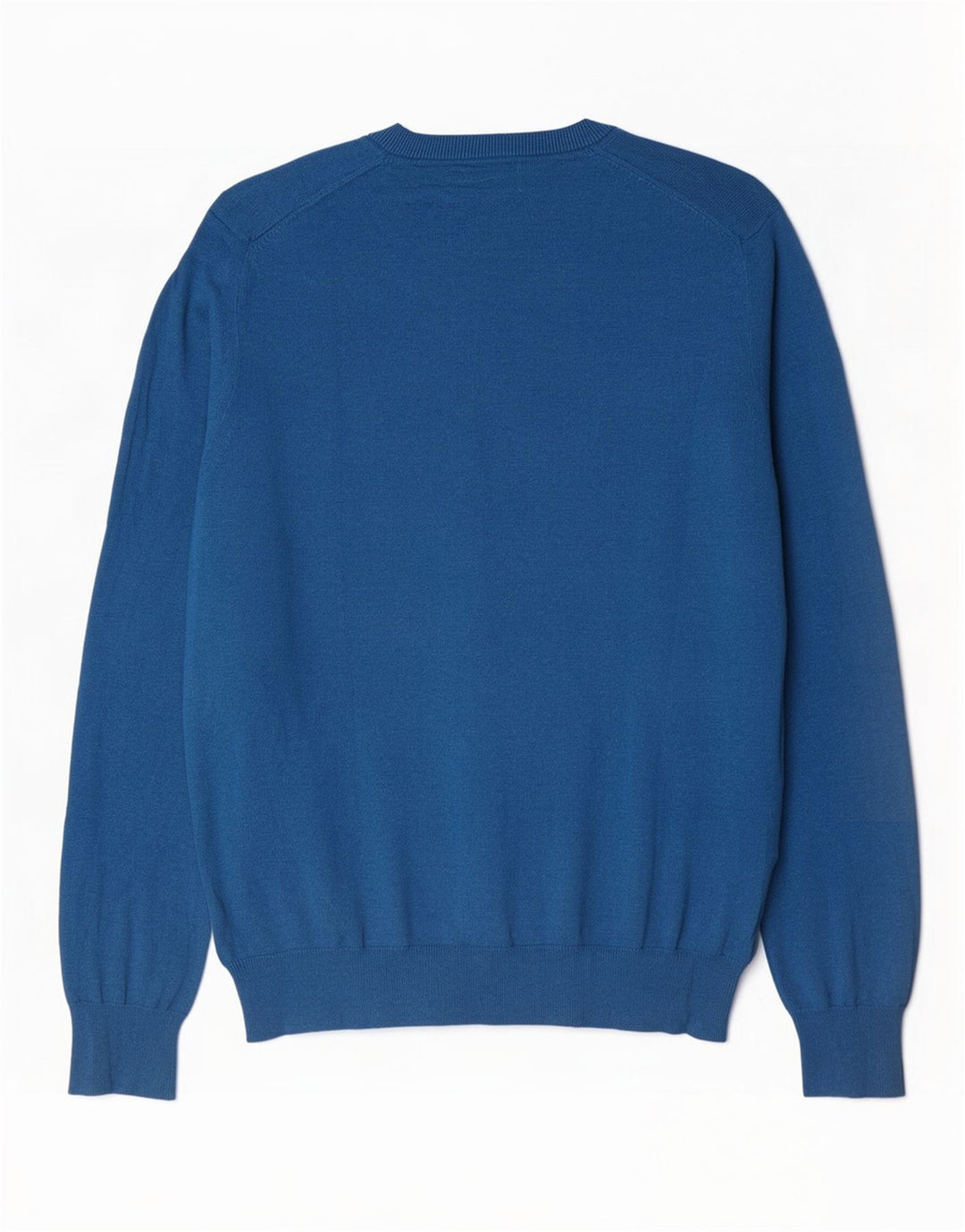 Marks & Spencer Herre V-hals sweater Stor blå bomuld