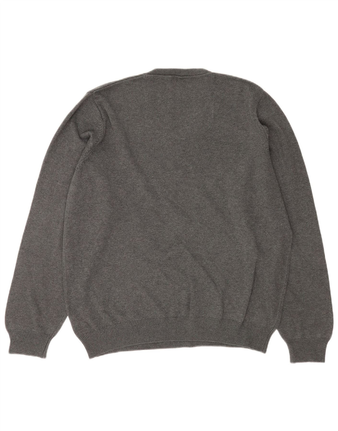 Marks & Spencer Herre Regular Fit V-hals sweater Stor grå bomuld