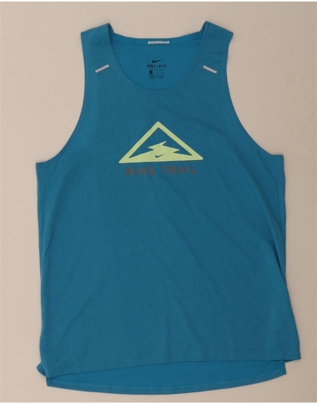 NIKE Herre Dri Fit Grafisk Vest Top Medium Blue
