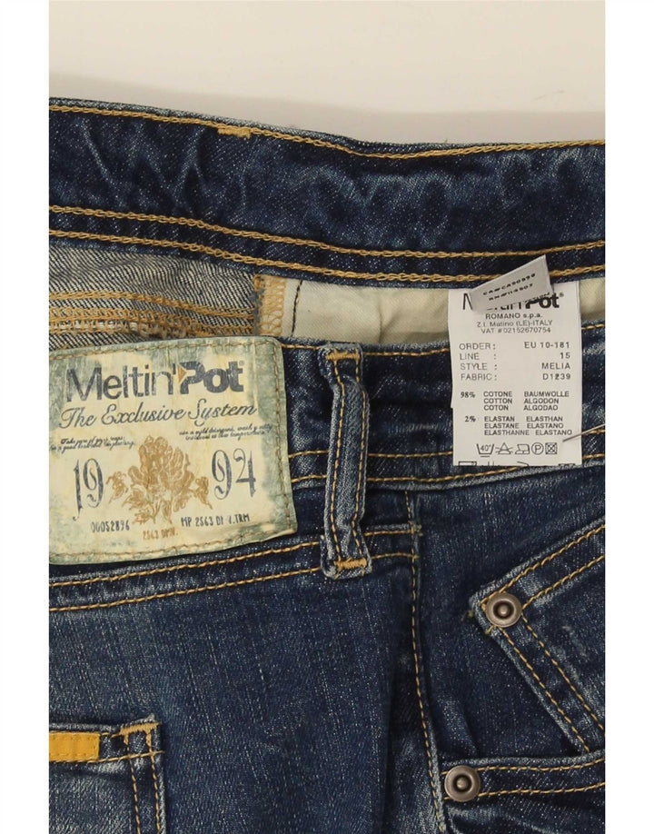Meltin' Pot Dame Straight Jeans W34 L34 Blå Bomuld