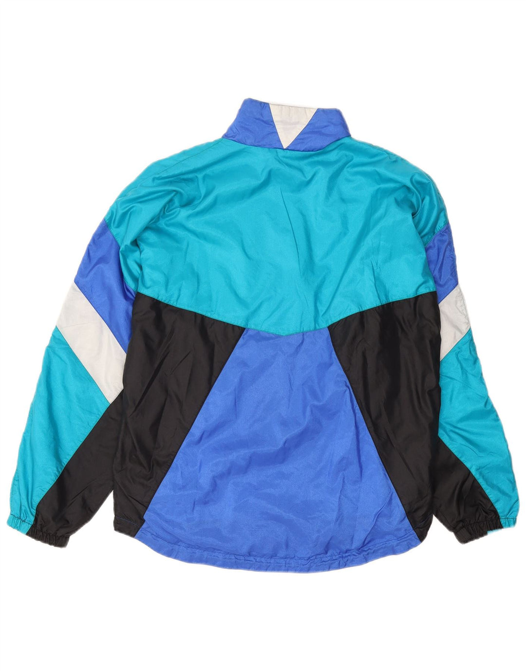 Frank Shorter Herre fuld træningsdragt Medium Blue Colourblock Nylon
