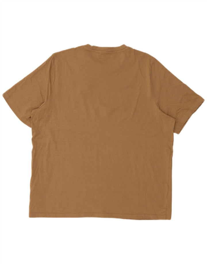 Puma Herre T-Shirt Top 2XL Beige Bomuld
