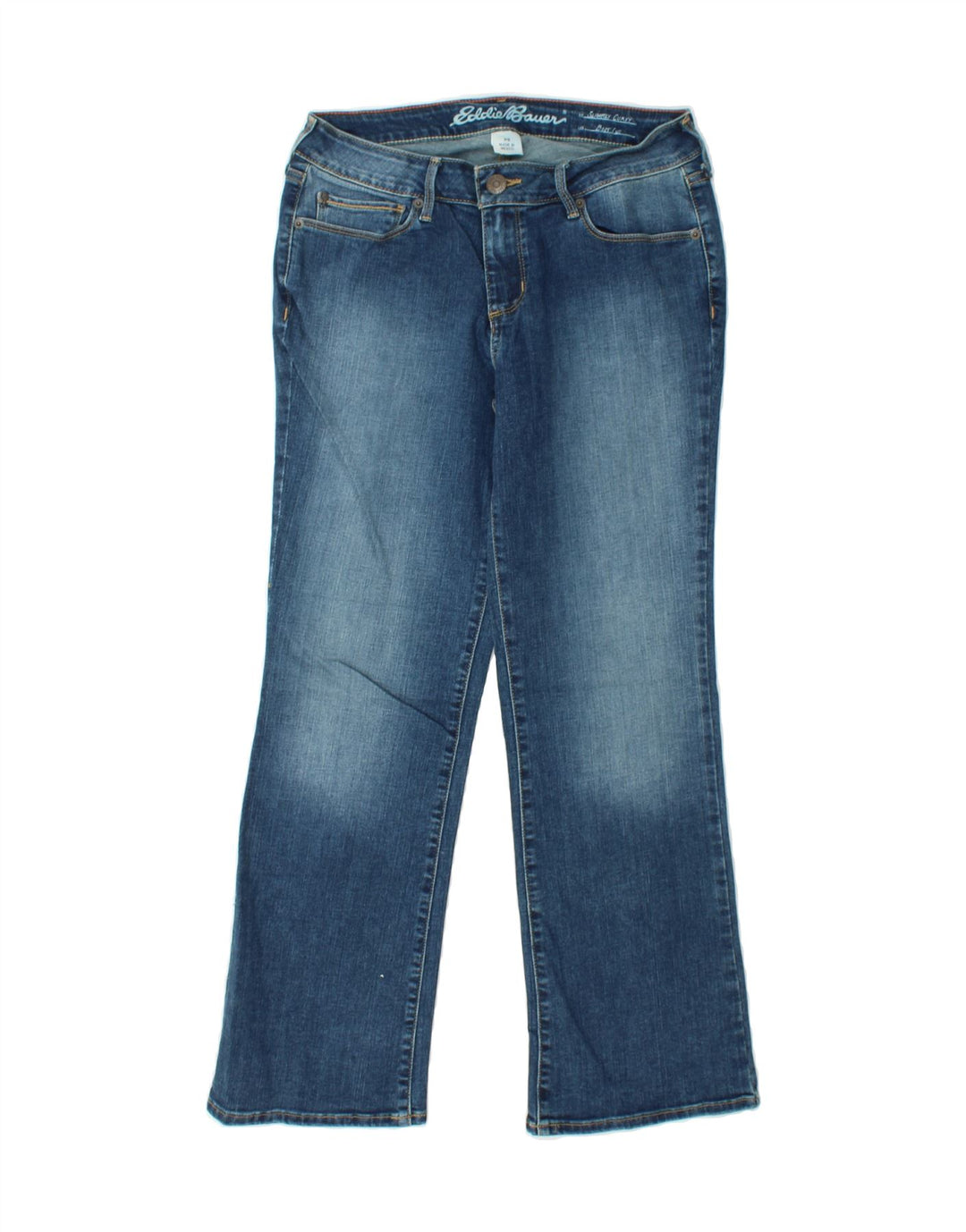 EDDIE BAUER Womens Slightly Curvy Bootcut Jeans US 6 Medium W28 L28 Blue Vintage Eddie Bauer and Second-Hand Eddie Bauer from Messina Hembry 