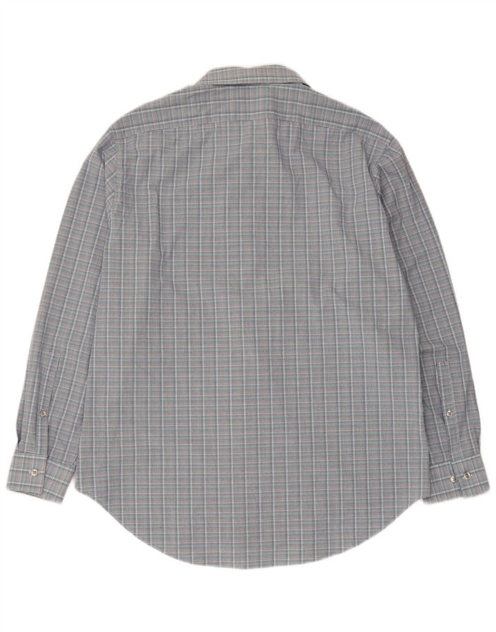 Calvin Klein Herre Slim Fit Skjorte Størrelse 16 1/2 Large Grey Check