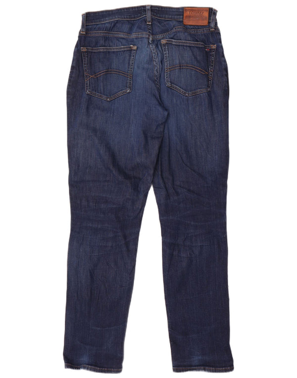 Tommy Hilfiger Herre Ryan Straight Jeans W32 L34 Marineblå Bomuld