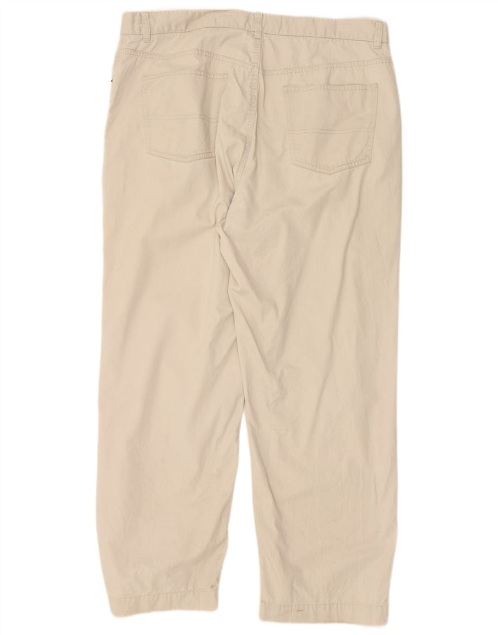TOMMY HILFIGER Mens Straight Jeans W36 L27 Beige Cotton